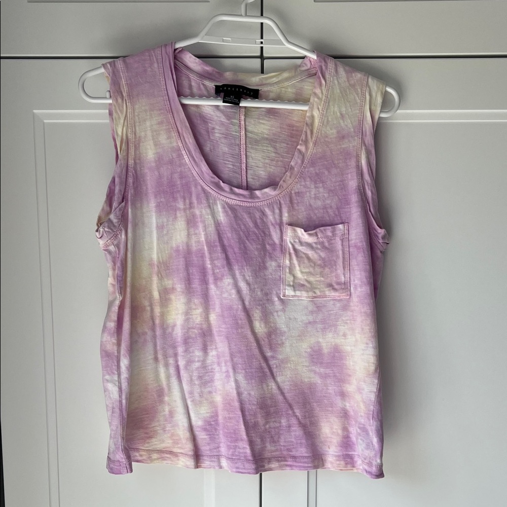 Sanctuary Pink and Purple Sleeveless Muscle Tee